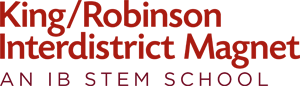 King/Robinson Interdistrict Magnet School footer name